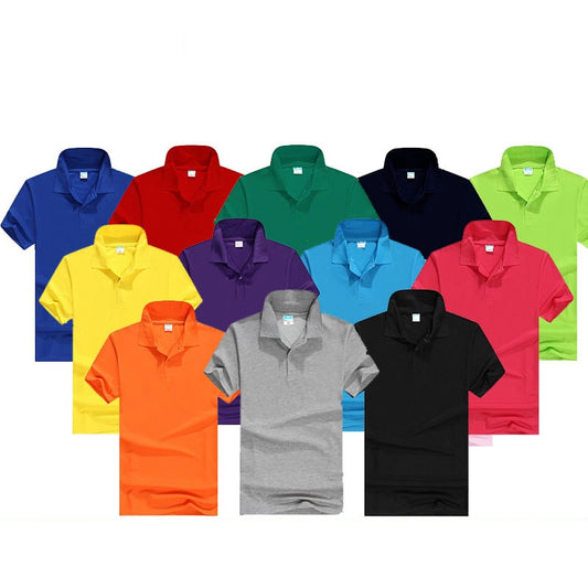 Summer Polo T Shirt for Man Lapel Short Sleeved Shirt